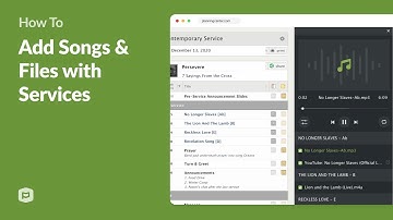 Adding Songs & Files with Planning Center Services