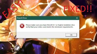 How to fix command and conquer generals(zero hour) DirectX 8.1 error | windows 10