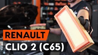 Jak vyměnit vzduchový filtr na RENAULT CLIO 2 (C65) [NÁVOD AUTODOC]
