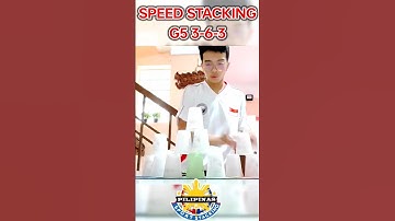 Fast Speed of Cup Stacking: G5 3-6-3 in 2.31 Seconds! #sportstacking #fast #shorts