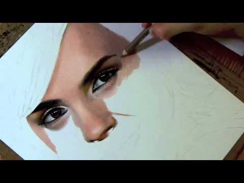 Drawing Emma Watson.Рисуем Эмму Уотсон