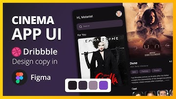 Online Cinema Mobile App UI | Figma Tutorial | Dribbble to figma