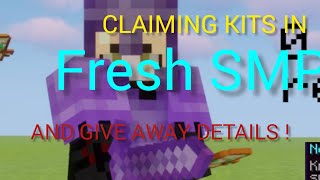 Claiming My Kits In FRESH SMP ! And Give Away Details !! ||@FR3shlol||@NotmrHam|| NotMrHam||