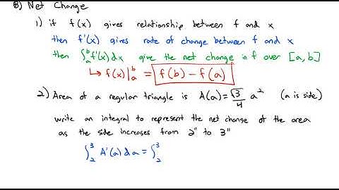 5.4 Integration Formulas and the Net Change Theorem