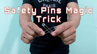 Safety Pins Magic Trick Tutorial Easy