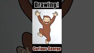 How to Draw Curious George in 26 Seconds | Quick Sketch for Kids