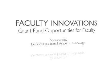 Faculty Innovations