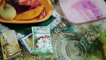 video pembelajaran membuat salad buah
