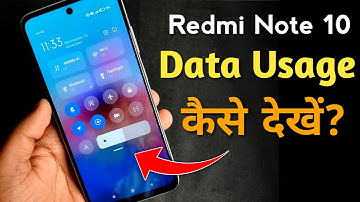 Redmi Note 10 - Check Data Usage | How to check net usage in Redmi Note 10