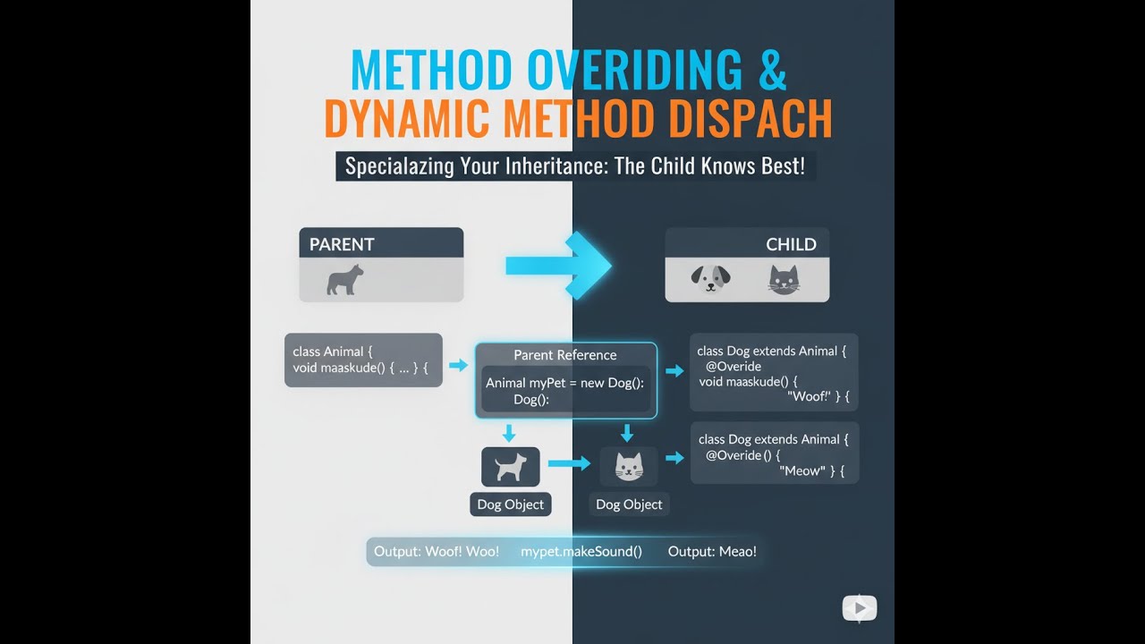 తెలుగులో Mastering Method Overriding & overloading in Java | Runtime Polymorphism Explained