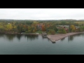 Aerial Pan from Lake Superior of Glensheen