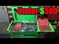 Full Setup Under $500!! TOOL CART TOUR!