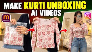 How to Make Viral Kurti Review Videos Using AI for Free | Step-by-Step Guide screenshot 5