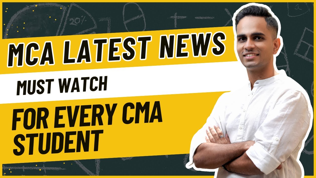 MCA news for CMAs | Good news for all | Must Watch | KYDU