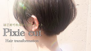 はじめての刈り上げ トライしやすい刈り上げショートボブ Pixie Cut Hair Transformation Women Haircut Hottest Shortcut Youtube