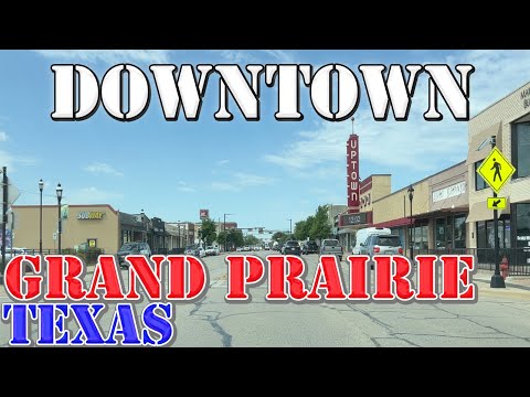 Grand Prairie - Texas - 4K Downtown Drive