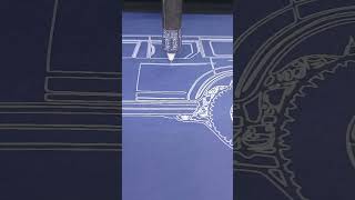 P0136|Bronco Raptor. #PlotterASMR #BlueprintArt #MechanicalDrawing #CarBlueprints