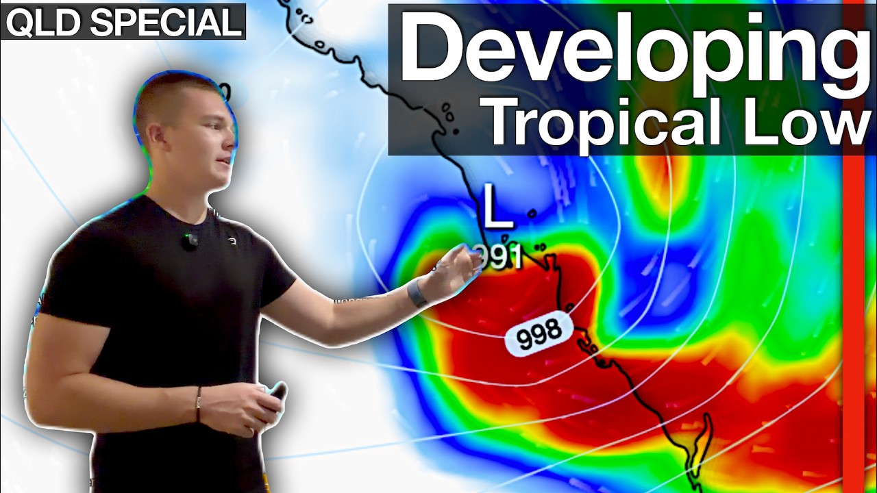 A Strong Tropical Low is Rapidly Developing, Forecast to Approach Queensland