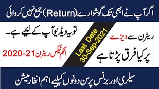 Income Tax Return Filing 2020-21 Online Pakistan | Tax Slabs For Business And Salary Person