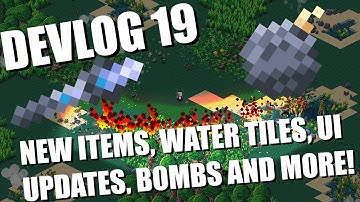 Isometria Devlog 19 - New Items, Water Tiles, Bombs, and UI Updates - Made with Pygame and Python