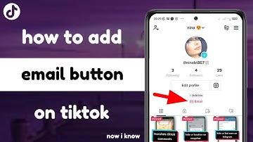 How To Add Email Button On Tiktok Account 2023
