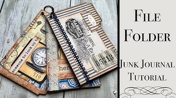 Easy File Folder Album for Junk Journaling, Embellish File Folders with Fun Ephemera, Pink Monarch