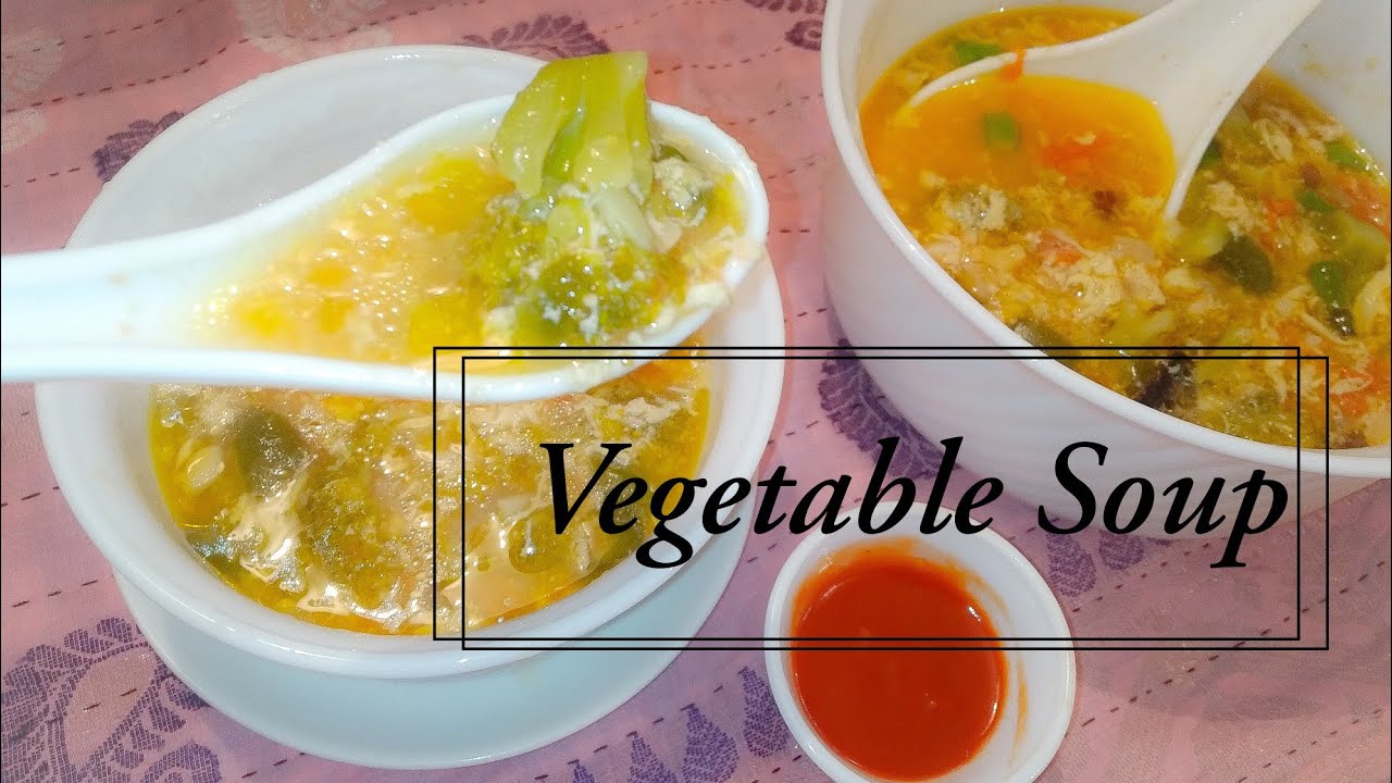 Vegetables Soup Recipe Bangla Easy egg vegetables soup YouTube