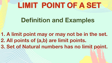 Limit/cluster/accumulation point | Definition | Examples | Real Analysis | Metric Space | Msc | Bsc