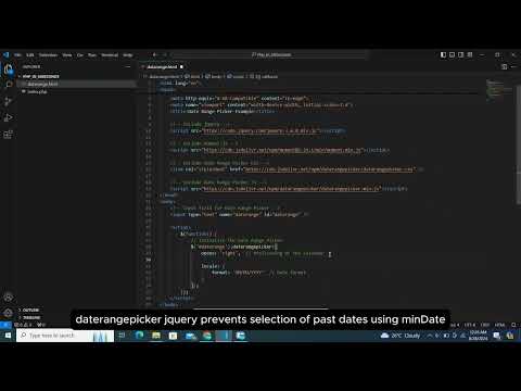 daterangepicker jquery prevents