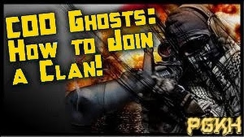 Call of Duty Ghosts how to join a clan