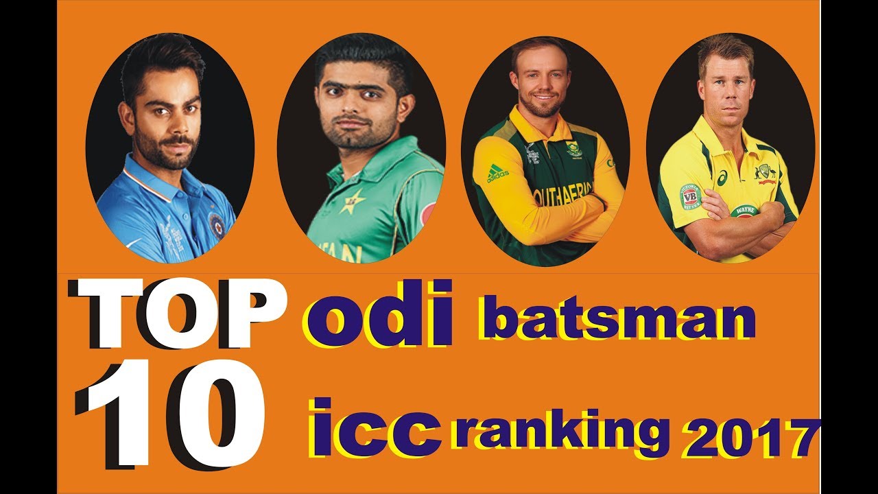 TOP 10 ODI CRICKET BATSMAN PLAYERS OF 2017 - icc odi cricket rankings ...