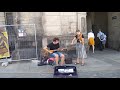 Artistas de rua em dresden na alemanha