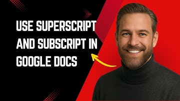 How To Use Superscript And Subscript In Google Docs