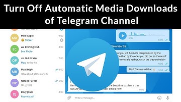 How to Turn Off Automatic Media Downloads of Telegram Channel in Windows PC?