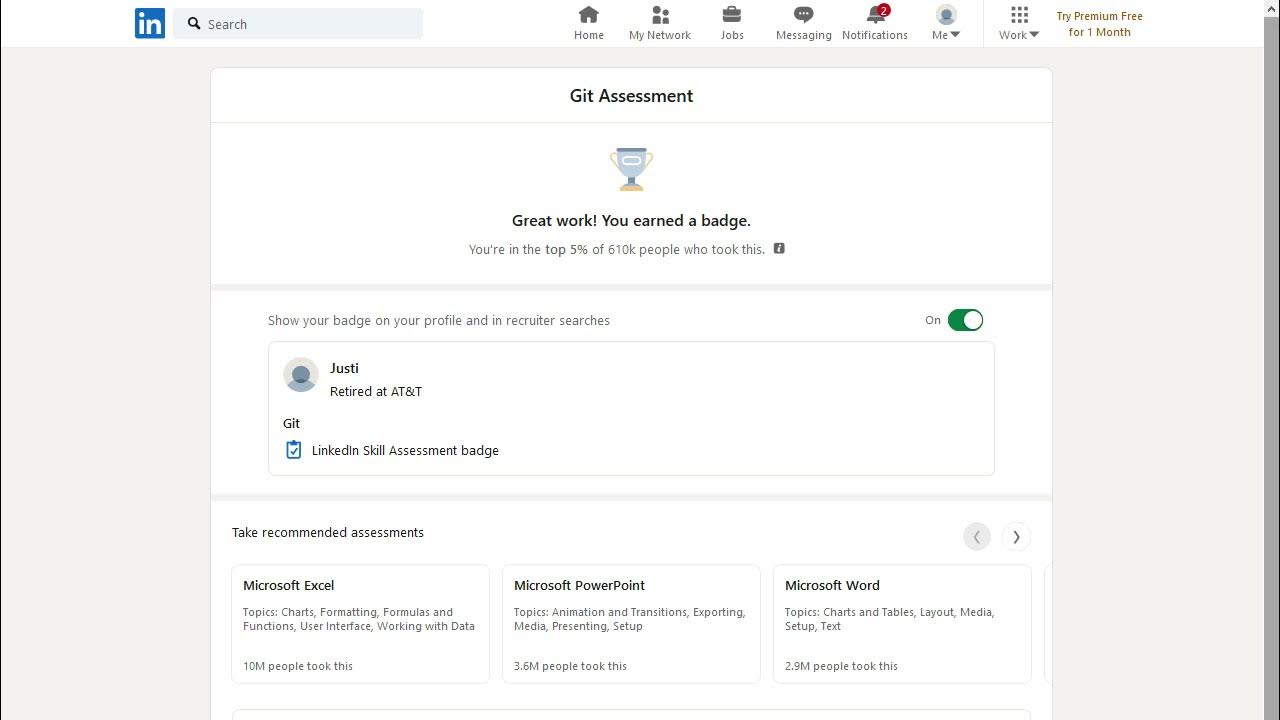 LinkedIn Git Assessment Test - YouTube