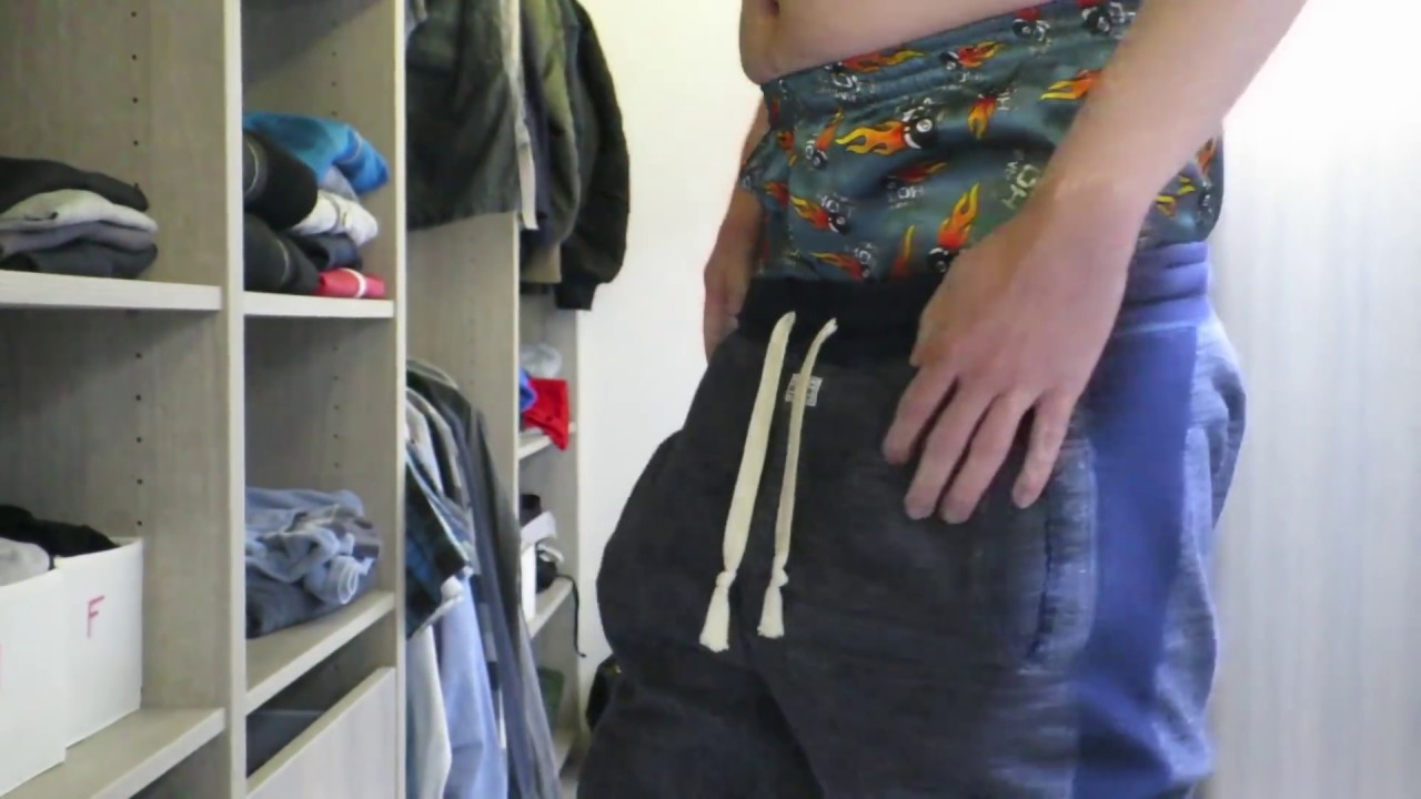 Showing my vintage satin boxer shorts