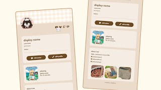 Discord Profile Carrd Website Template Design [ Showcase ]