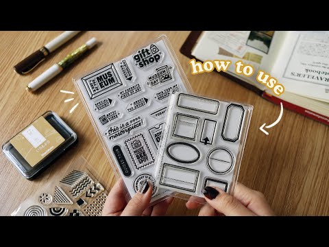 How To Use Clear Stamps for Journaling