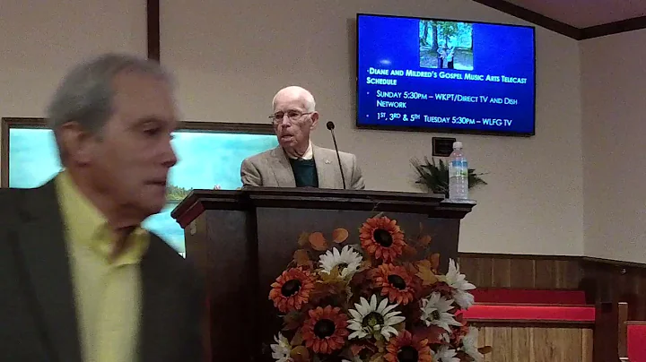 Sunday Evening Service November 21, 2021, Rev. Dav...
