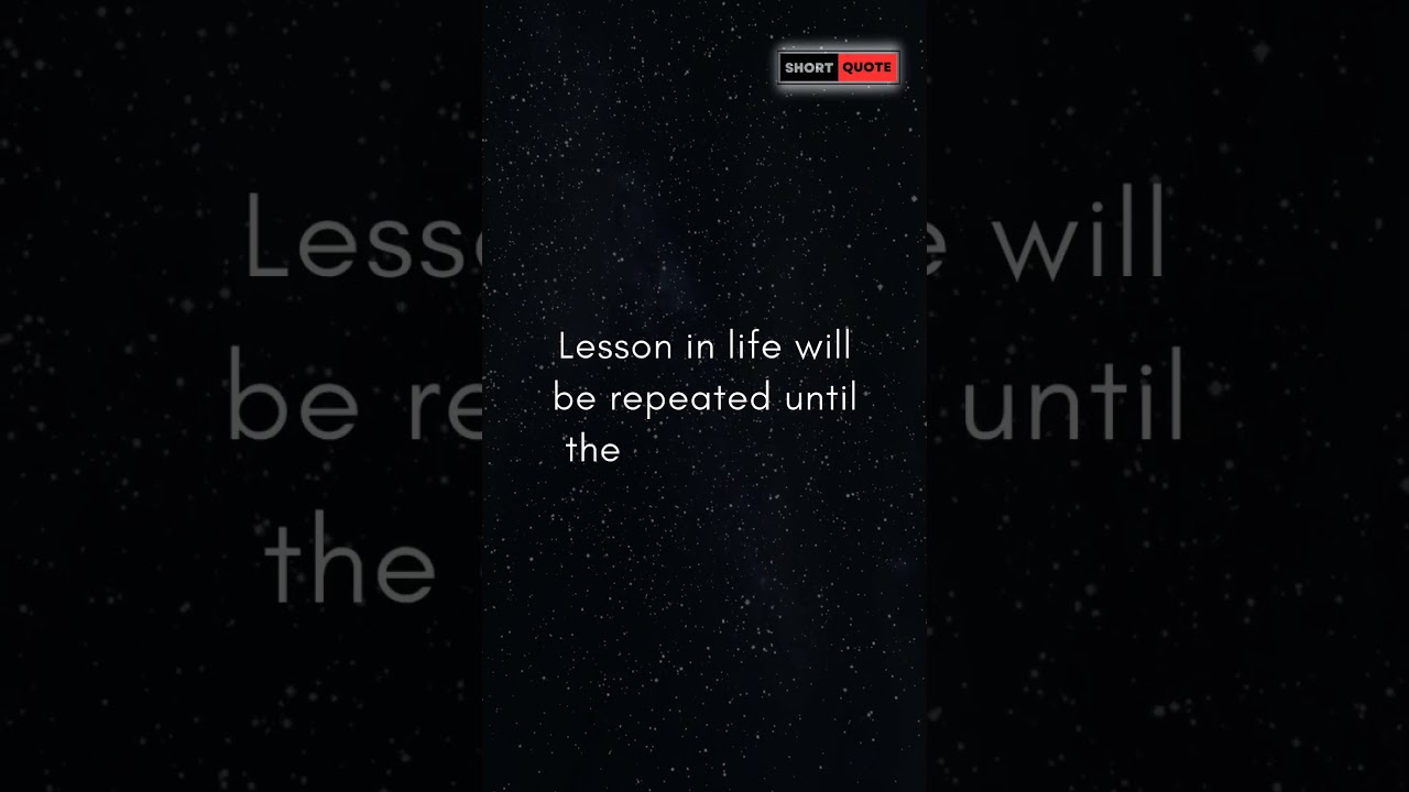 Why Life Repeats Itself: Understanding the Lessons 