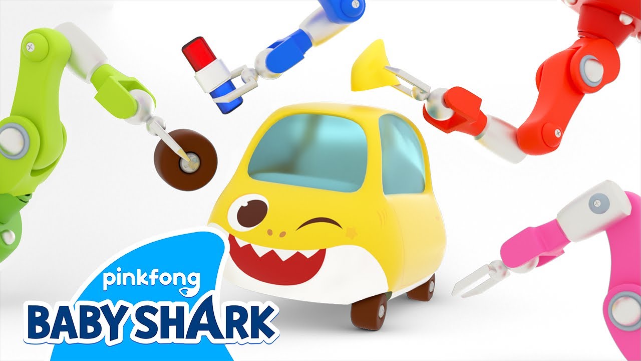 [🚗NEW] Baby Shark Car Mechanic! Baby Shark Toy Baby Shark Car