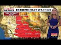 Record-tying heat cooks Phoenix, but rain could be in our future this weekend