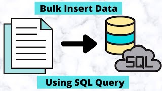 95 How to import a csv file into SQL Server using bulk insert SQL query