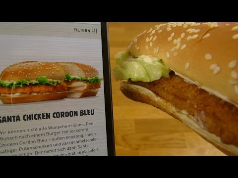Burger King - Santa Chicken Cordon Bleu