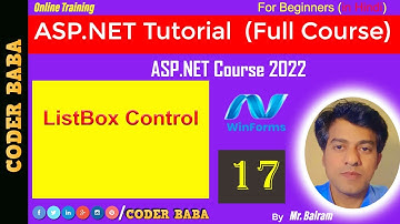 #17 ASP.NET Course 2023 | ListBox Control in ASP.NET: Selection, Display, and Functionality