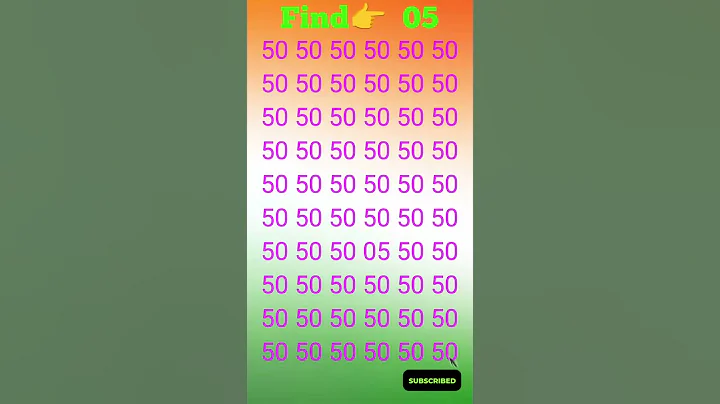 Find 👉05 😱 the odd number #shorts #iqtest #puzzle
