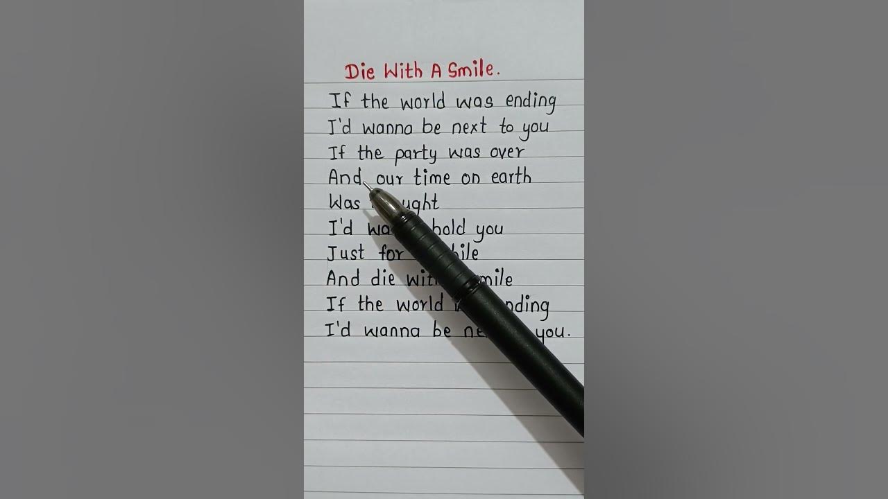 Lady Gaga & Bruno Mars - Die With A Smile song lyrics #ladygaga #brunomars #diewithasmile #trending