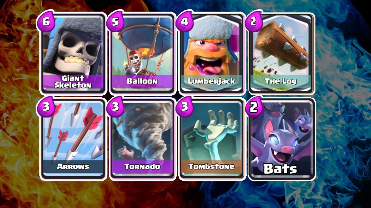 Best clash royale decks with lumberjack, balloon