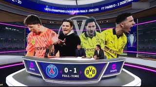 PSG vs Borussia Dortmund 0-1 Full match reactions | Borussia Dortmund in the final🔥💫.