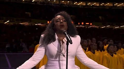 Ledisi & 125 New Orleans High School students perform Black National Anthem at Super Bowl LIX 2025